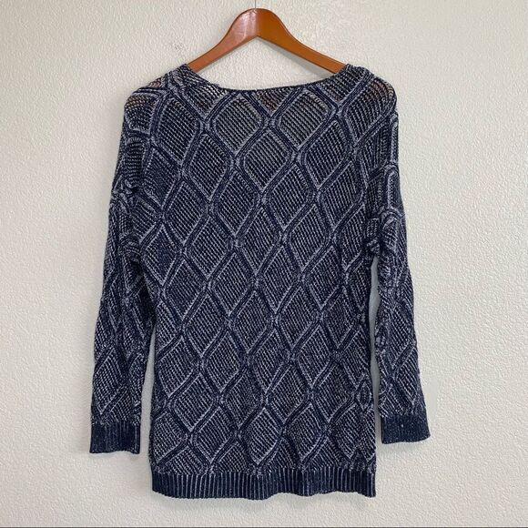 Joe Fresh Size Large Textured Diamond Knit Sweater - Picture 4 of 9